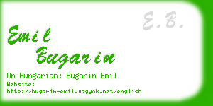 emil bugarin business card